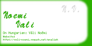 noemi vali business card